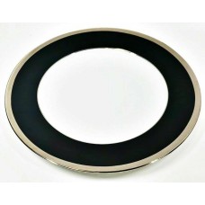 Haviland Laque De Chine Platinum Aubergen Salad Dessert Plate 8 1/2