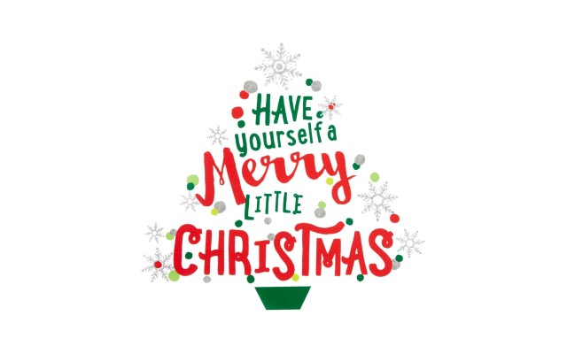 Have Yourself A Merry Little Christmas Wall Decal