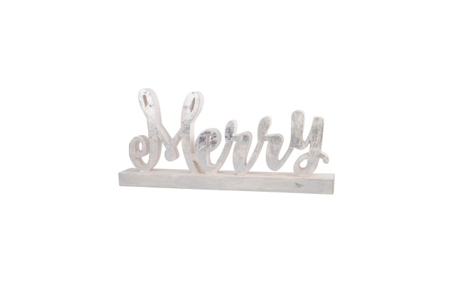  Holiday Merry Sign Silver