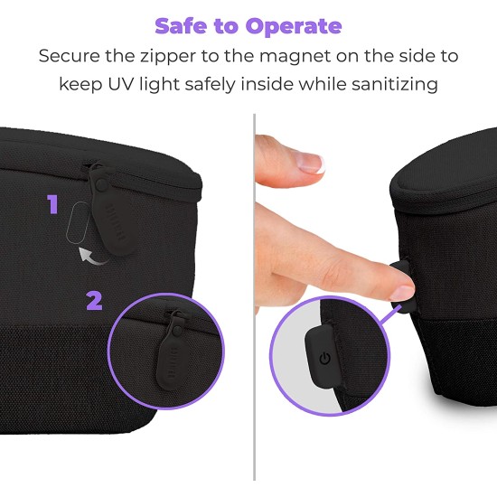  – UV-Clean Portable Sanitizer – UVC Black