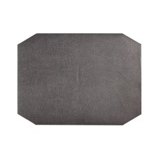Hotel Collection Faux Leather Placemat Gunmetal