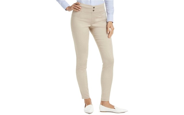  Women’s Original Smoothing Denim Leggings, Tan, X-Small