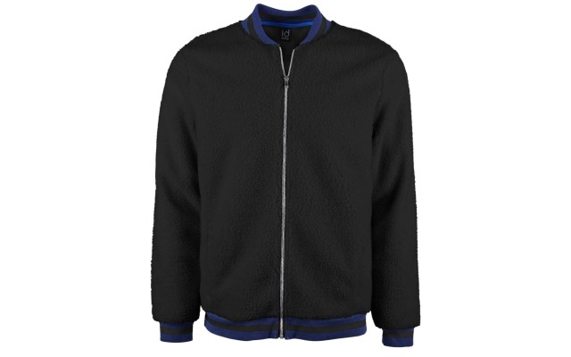  Men’s Fleece Jacket (Black, Large)