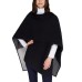  Ladies' Reversible Wrap with High Pile Fleece, Gray