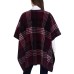  Ladies' Reversible Wrap with High Pile Fleece, Red