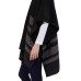  Ladies' Reversible Wrap with High Pile Fleece, Black