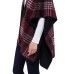  Ladies' Reversible Wrap with High Pile Fleece, Red