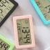 Indoor Thermometer Alarm Clock Display Digital Room Thermometer Hygrometer Thermometer, Green