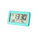 Indoor Thermometer Alarm Clock Display Digital Room Thermometer Hygrometer Thermometer, Blue
