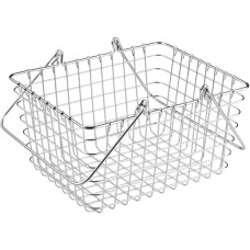 InterDesign Century Works Wire Organizer Basket with Handles, 9 x 11, Chrome