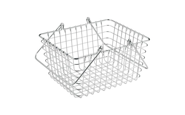 InterDesign Century Works Wire Organizer Basket with Handles, 9 x 11, Chrome