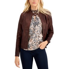 Jou Jou Juniors’ Faux-Leather Jacket