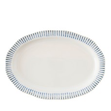 Juliska Sitio Stripe Indigo 17″ Serving Platter
