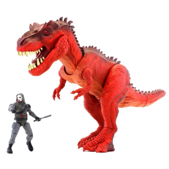  Mega Monster Dino Red T-Rex Lights & Sound Figure	Set
