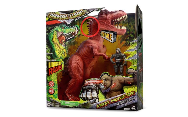  Mega Monster Dino Red T-Rex Lights & Sound Figure	Set