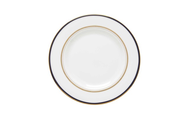  Library Lane Navy 8″ Salad Plate