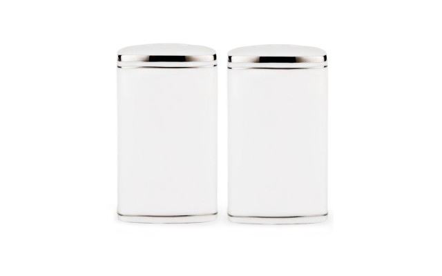  new york Dinnerware, Library Lane Platinum Salt and Pepper Shakers