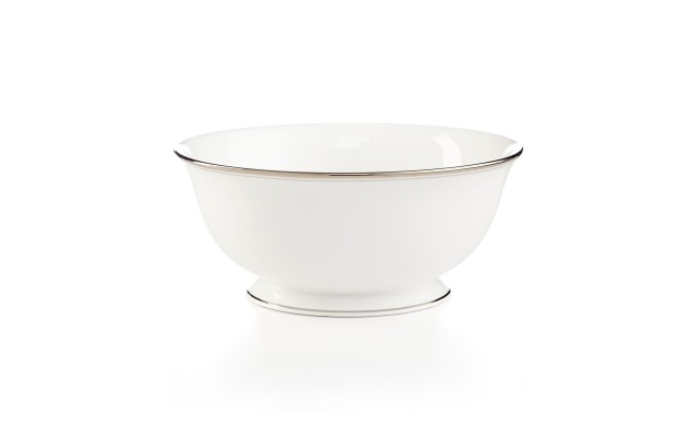  new york Library Lane Platinum Round Serving Bowl