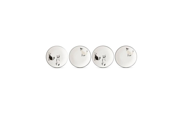  new york Wickford Forest Drive 4-Pc. Tidbit Plate Set