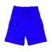  Boys Casual Beach Cargo Shorts – Soft Cotton, Pull-On/Drawstring Closure, Two Pockets, Blue, 2