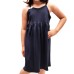  Toddler Baby Girls Striped Peruvian Cotton Dress – Strappy, Long Skirt, Midnight, 6