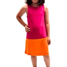 Kleverkids Toddler Baby Girls Striped Peruvian Cotton Dress – Strappy, Long Skirt
