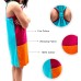  Toddler Baby Girls Striped Peruvian Cotton Dress – Strappy, Long Skirt, Hot Pink/Orange/Turquoise, 2