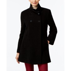 Larry Levine Double-Breasted Walker Coat