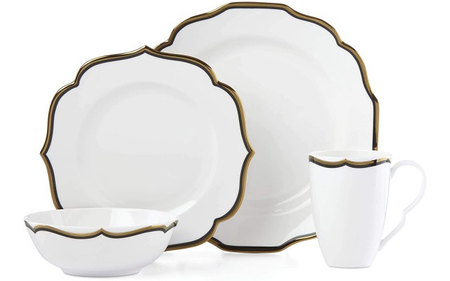  Contempo Luxe Black 4-Piece Place Setting