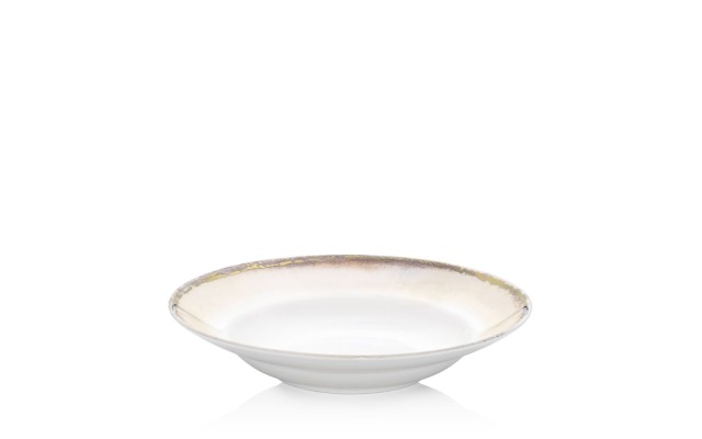  Spring Radiance Rimmed Bowl, White