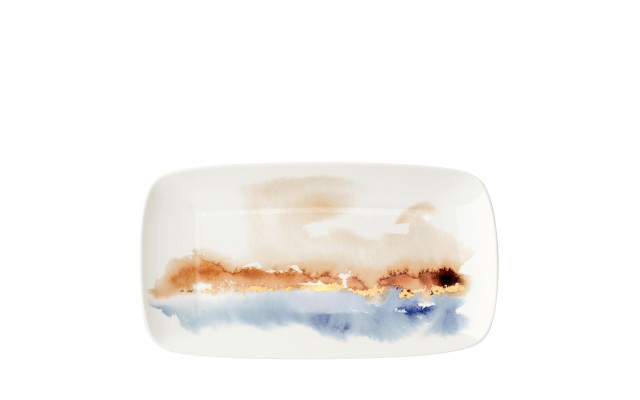  Summer Radiance Rectangular Tray, Blue