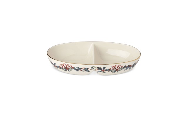  Winter Greetings Divided Bowl
