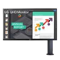 LG 32″ Class Ergo QHD IPS Monitor with ErgoStand USB Type-C
