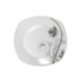  Porcelain 20 Piece Square Dinnerware Set Service for 4