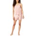  Ladies Super Soft 4-Piece Pajama Set, Pink, 2X
