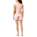  Ladies Super Soft 4-Piece Pajama Set, Pink, 2X