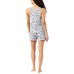 Ladies Super Soft 4-Piece Pajama Set, Gray, 2X