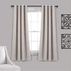 Lush Décor 52″ x 63″ Blackout Curtain Set, Wheat