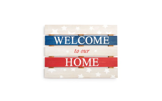  Americana “Welcome to Our Home” Wall Art