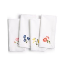 Martha Stewart Collection Easter Floral Napkins, Set of 4