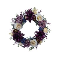 Martha Stewart Collection Eucalyptus Wreath, Purple