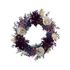 Martha Stewart Collection Eucalyptus Wreath, Purple