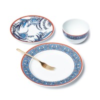 Martha Stewart Collection Exotic Escape Floral 12-Pc. Dinnerware Set, Service for 4