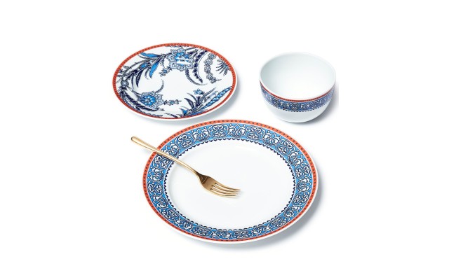  Collection Exotic Escape Floral 12-Pc. Dinnerware Set, Service for 4