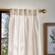 Collection  Faux Silk 30″ x 84″ Pinch Pleat Curtain Set