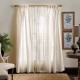  Collection  Faux Silk 30″ x 84″ Pinch Pleat Curtain Set