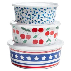 Martha Stewart Collection Nesting Food Storage Containers, Set of 3