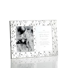 Martha Stewart Collection Petal Trellis Silver-Plated Double Invitation Frame