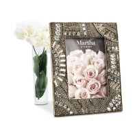 Martha Stewart Collection Slate Beaded Picture Frame