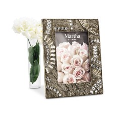 Martha Stewart Collection Slate Beaded Picture Frame